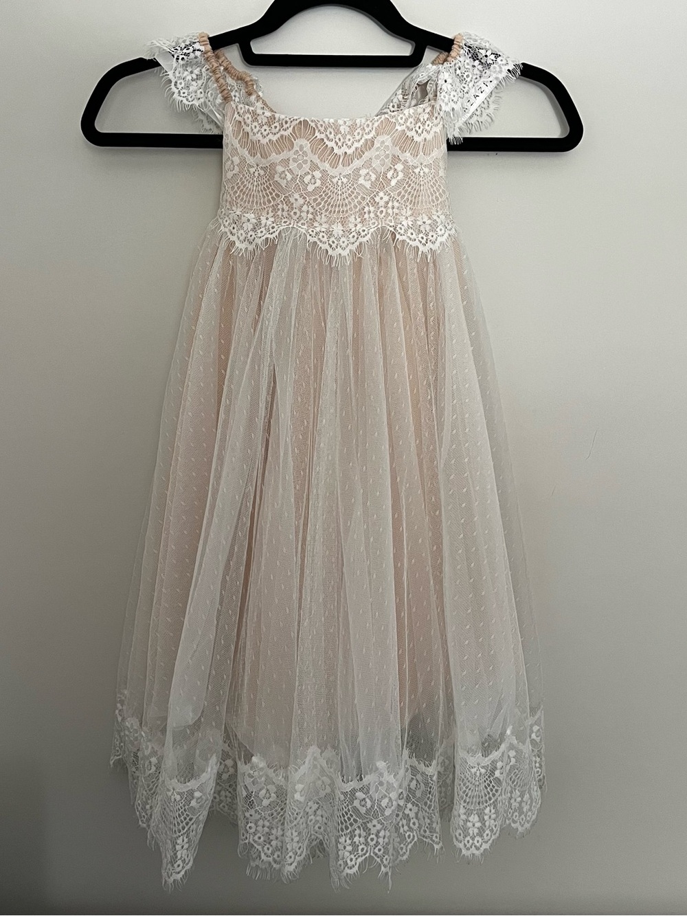 Azazie Girls Lace Tulle Dress wedding flower girl